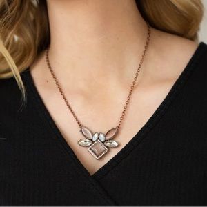 Cats Eye Copper Necklace